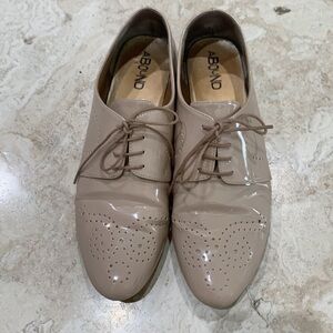 Nude Lace Up Oxfords